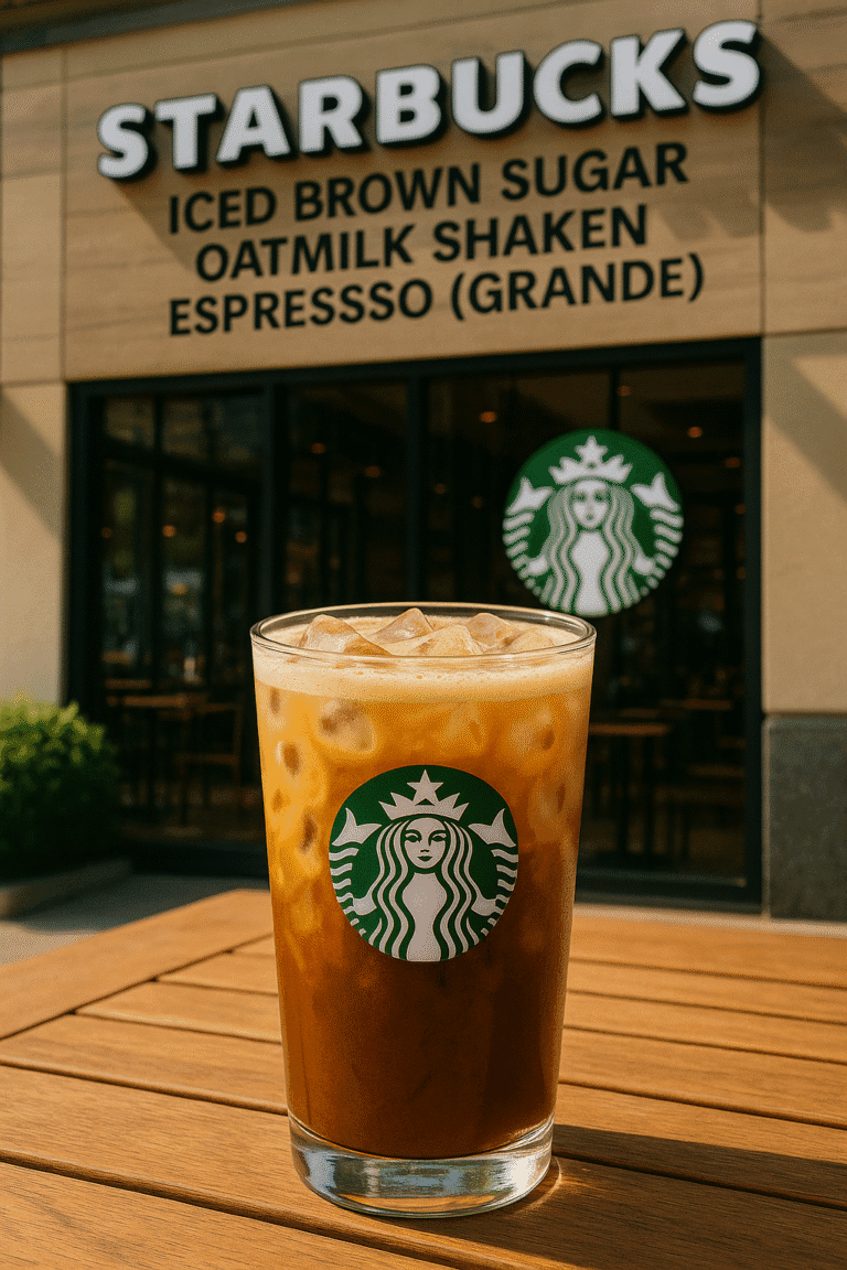 Iced Brown Sugar Oatmilk Shaken Espresso (Grande)