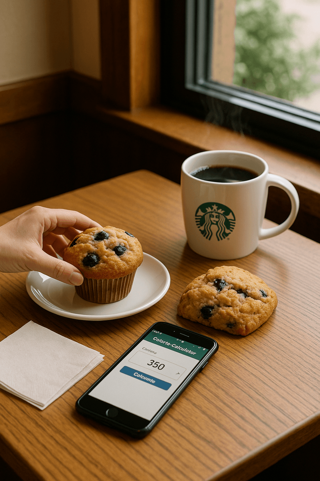 starbucks calorie calcultaor check the blueberry muffins