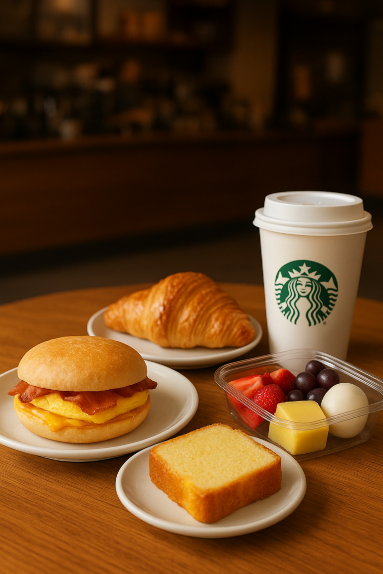Starbucks food menu beyond coffee breakfast sandwiches and snacks